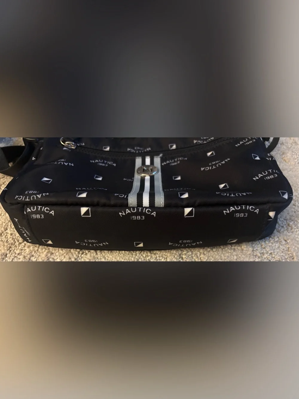 Nautica Logo-Print Crossbody Bag